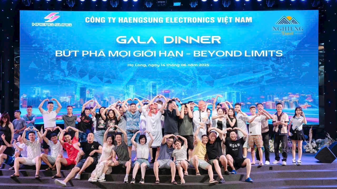 Gala dinner<br>Công ty Haengsung electronics Việt Nam<br>Số lượng: 1000 người
